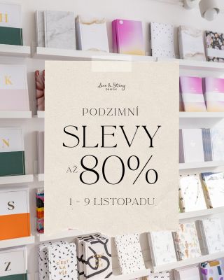Obrovské podzimní slevy jsou tu! 💥 Akce platí od 1. do 9. listopadu tak ji nepropásněte! ⭐️ V akci najdete 370 produktů 🤯