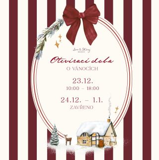 Po Vánocích bude kamenná prodejna zavřena až do 2.1. 🙏🏻 objednávky vytvořené od 23. do 1.2. na e-shopu budou začneme...